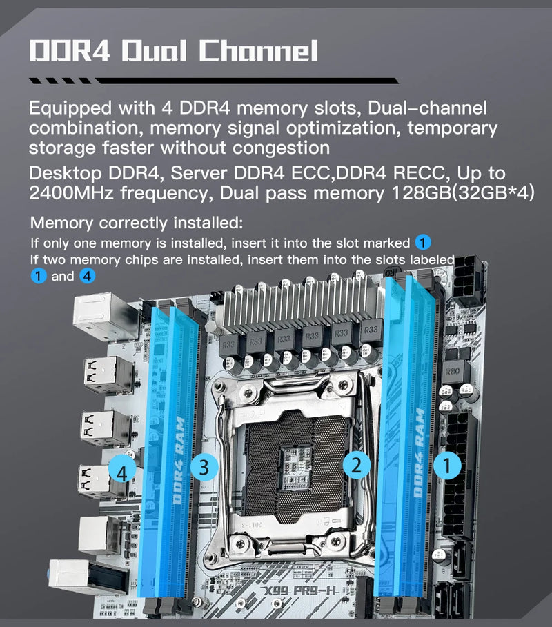 Kit X99 Machinist: LGA 2011-3, 16GB DDR4, NVMe