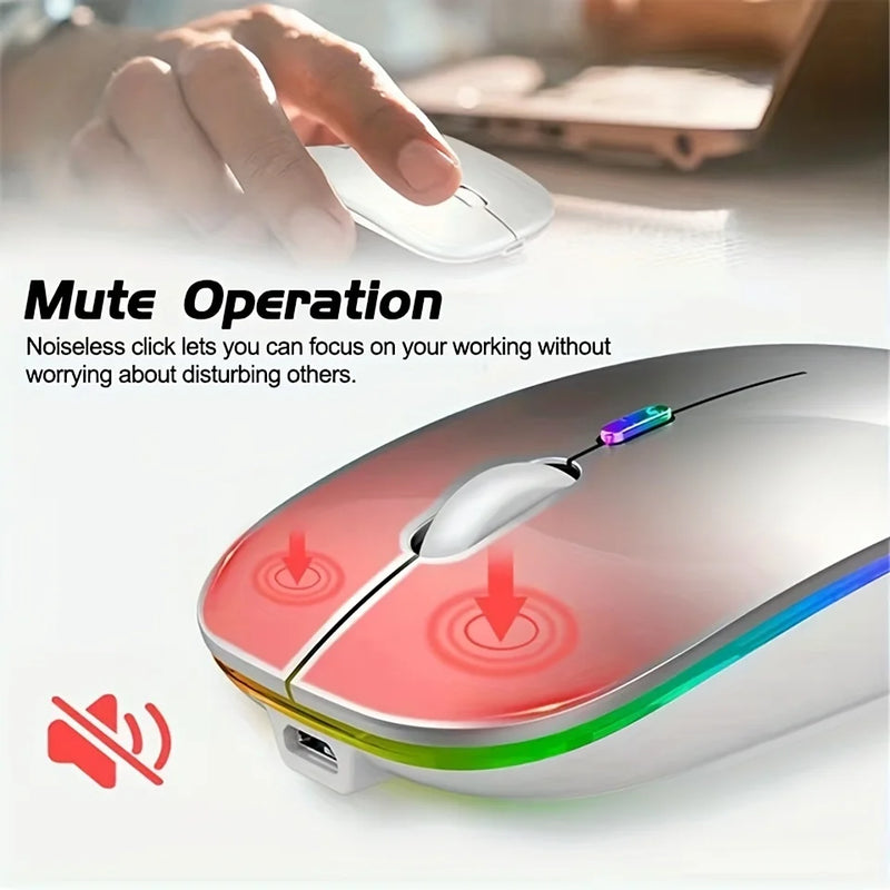 Mouse Sem Fio Bluetooth e 2.4GHz Dual Mode