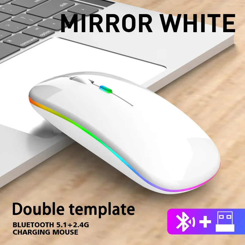 Mouse Sem Fio Bluetooth e 2.4GHz Dual Mode