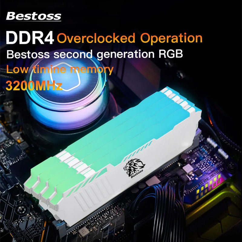 Memória RAM Bestoss DDR4 RGB