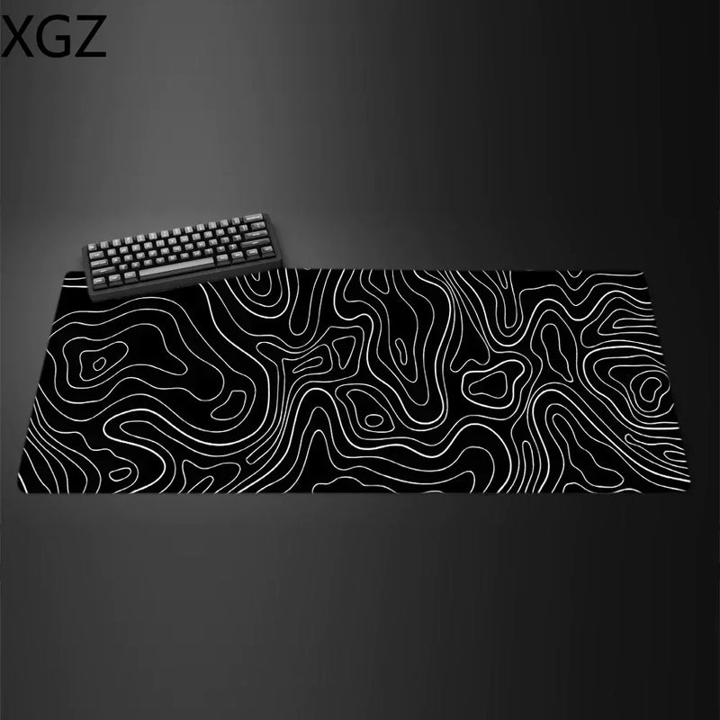 Mouse Pad Grande Preto e Branco