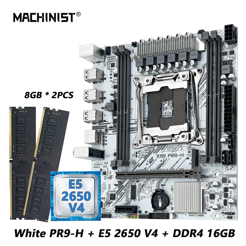 Kit X99 Machinist: LGA 2011-3, 16GB DDR4, NVMe