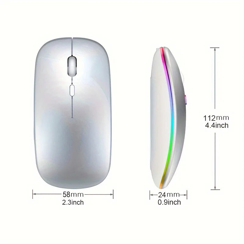 Mouse Sem Fio Bluetooth e 2.4GHz Dual Mode