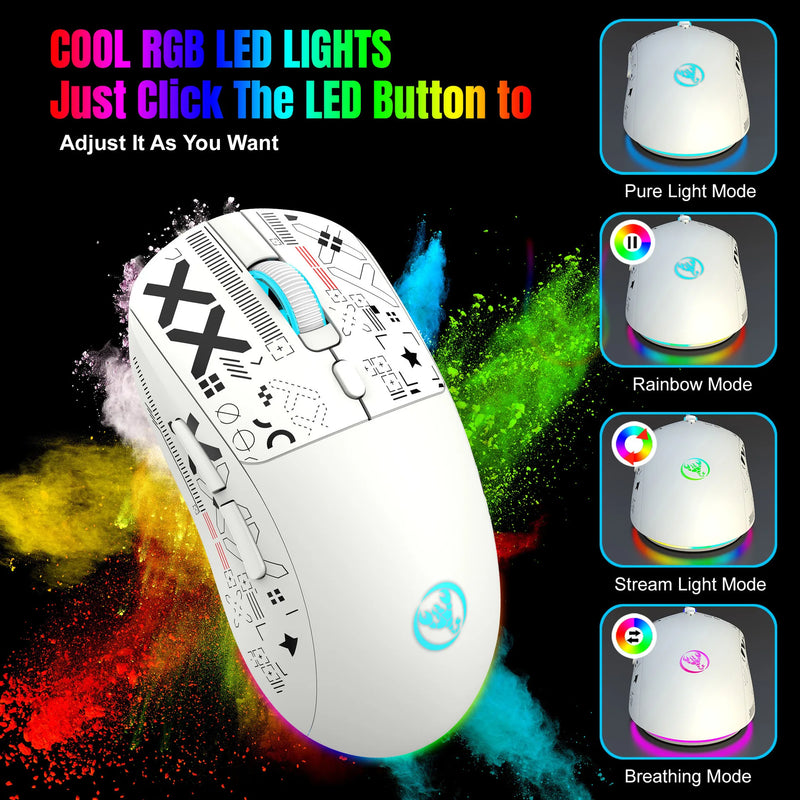 Mouse Gamer RGB Sem Fio