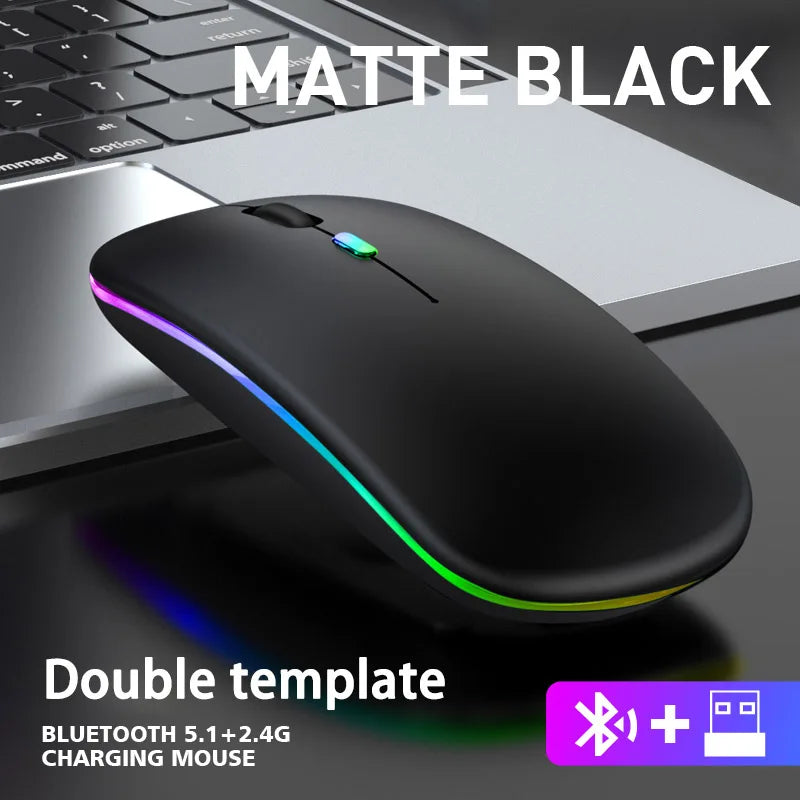 Mouse Sem Fio Bluetooth e 2.4GHz Dual Mode