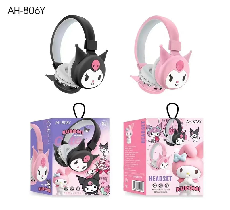 Fone Bluetooth Sanrio Hello Kitty e Kuromi